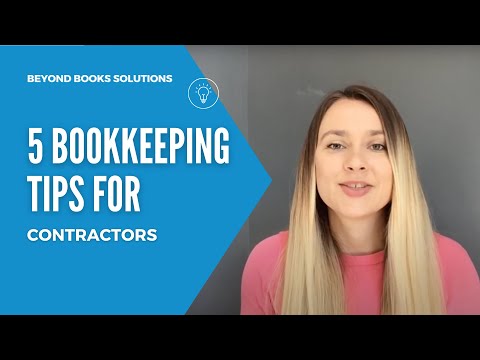 construction bookkeeping for dummies